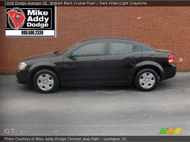 2008 Dodge Avenger SE in Brilliant Black Crystal Pearl