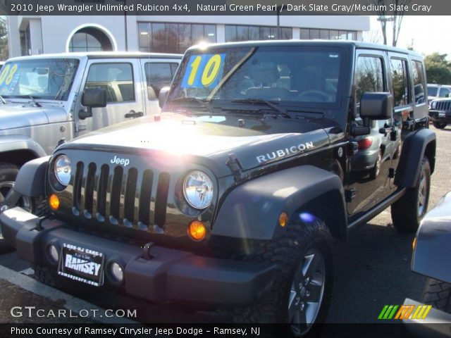2010 Jeep Wrangler Unlimited Rubicon 4x4 in Natural Green Pearl
