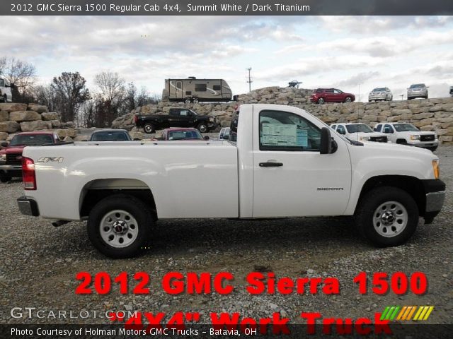 2012 GMC Sierra 1500 Regular Cab 4x4 in Summit White