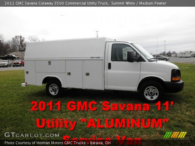 2011 GMC Savana Cutaway 3500 Commercial Utility Truck in Summit White