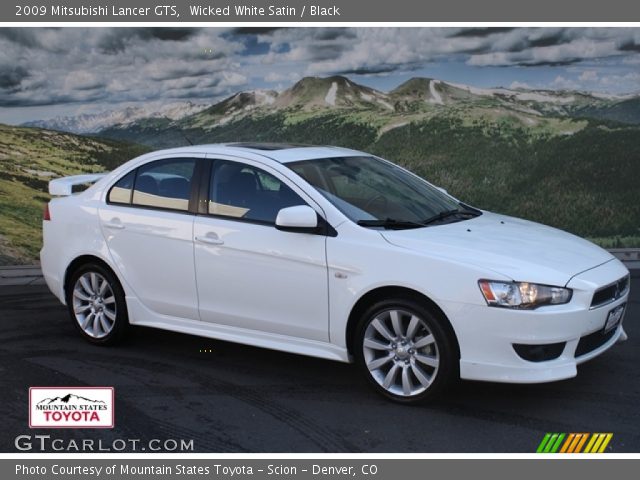 2009 Mitsubishi Lancer GTS in Wicked White Satin