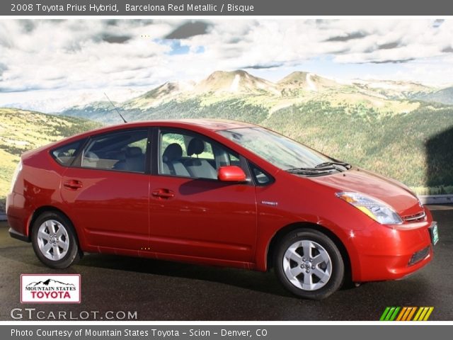 2008 Toyota Prius Hybrid in Barcelona Red Metallic