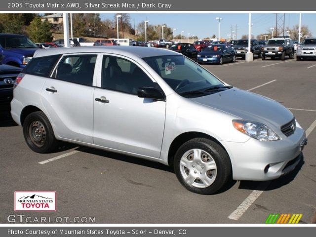 2005 Toyota Matrix AWD in Silver Streak Mica