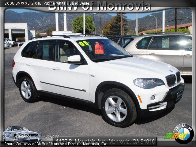 2008 BMW X5 3.0si in Alpine White