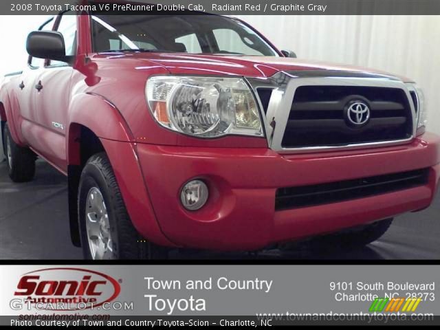 2008 Toyota Tacoma V6 PreRunner Double Cab in Radiant Red