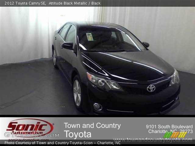 2012 Toyota Camry SE in Attitude Black Metallic