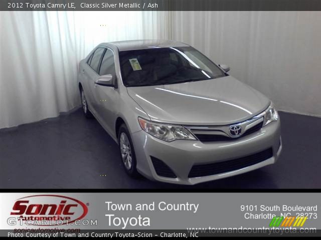 2012 Toyota Camry LE in Classic Silver Metallic