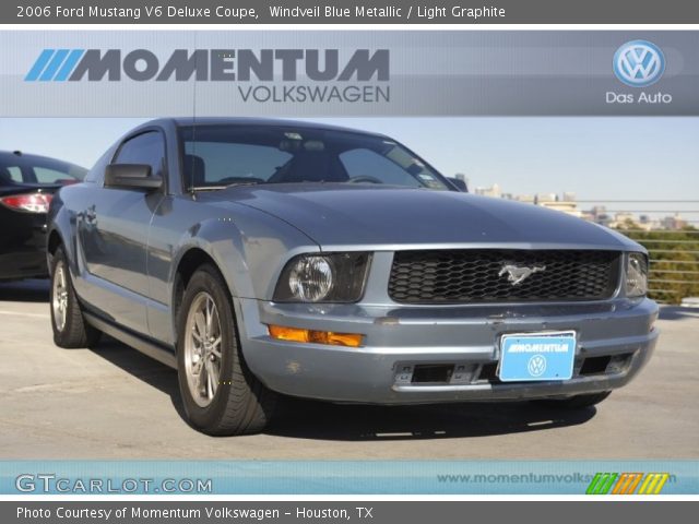 2006 Ford Mustang V6 Deluxe Coupe in Windveil Blue Metallic