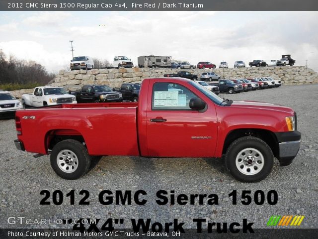 2012 GMC Sierra 1500 Regular Cab 4x4 in Fire Red