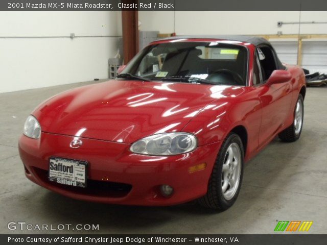 2001 Mazda MX-5 Miata Roadster in Classic Red