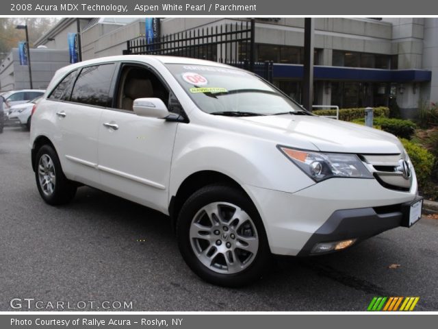 2008 Acura MDX Technology in Aspen White Pearl