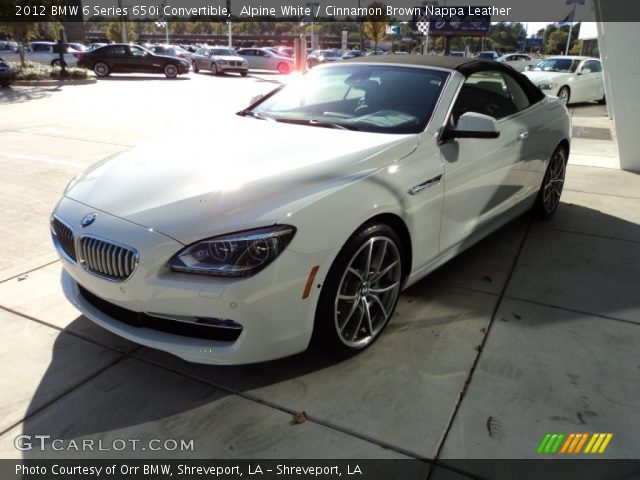 2012 BMW 6 Series 650i Convertible in Alpine White