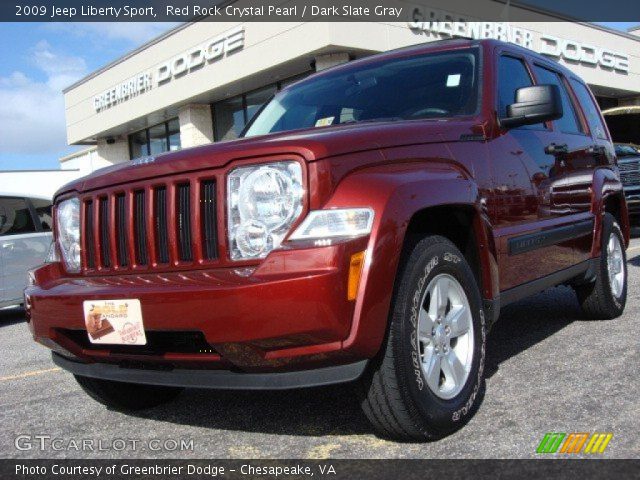 2009 Jeep Liberty Sport in Red Rock Crystal Pearl