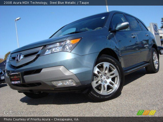 2008 Acura MDX Technology in Steel Blue Metallic