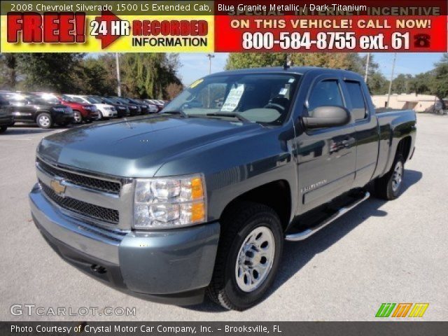 2008 Chevrolet Silverado 1500 LS Extended Cab in Blue Granite Metallic