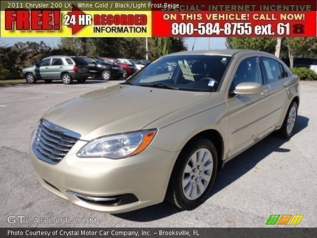 2011 Chrysler 200 LX in White Gold
