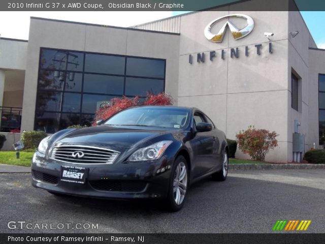2010 Infiniti G 37 x AWD Coupe in Obsidian Black