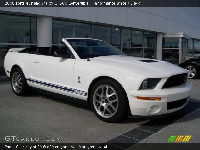 2008 Ford Mustang Shelby GT500 Convertible in Performance White