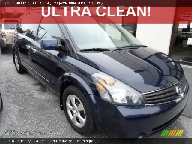 2007 Nissan Quest 3.5 SE in Majestic Blue Metallic