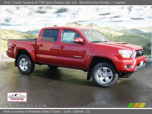 2012 Toyota Tacoma V6 TRD Sport Double Cab 4x4 in Barcelona Red Metallic