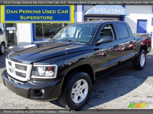 2010 Dodge Dakota Big Horn Crew Cab 4x4 in Brilliant Black Crystal Pearl