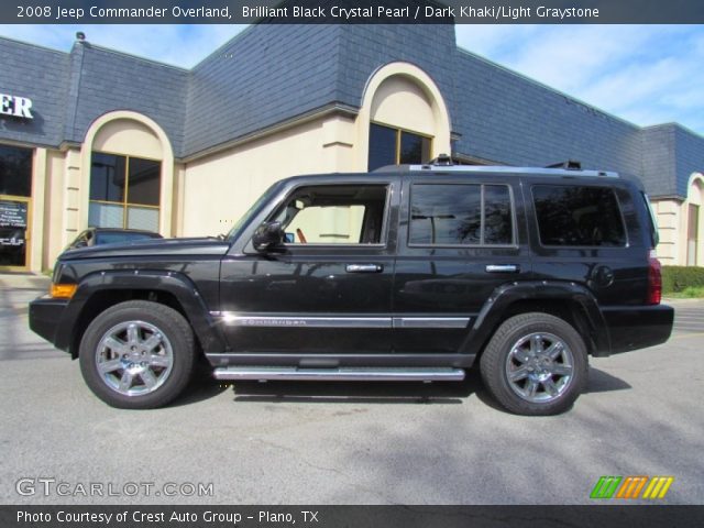 2008 Jeep Commander Overland in Brilliant Black Crystal Pearl