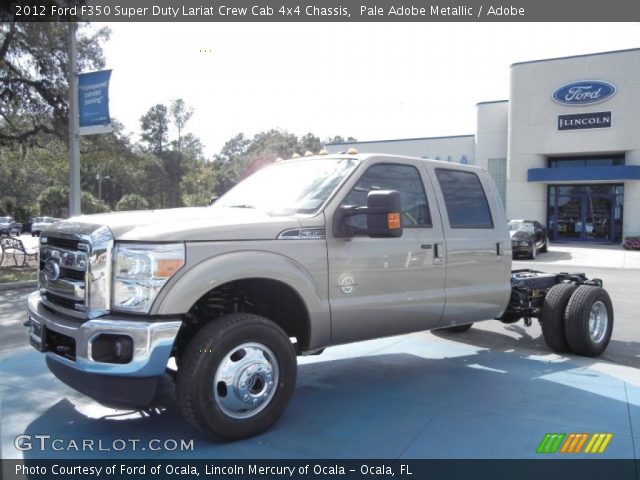 2012 Ford F350 Super Duty Lariat Crew Cab 4x4 Chassis in Pale Adobe Metallic