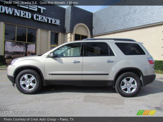 2009 GMC Acadia SLE in Gold Mist Metallic