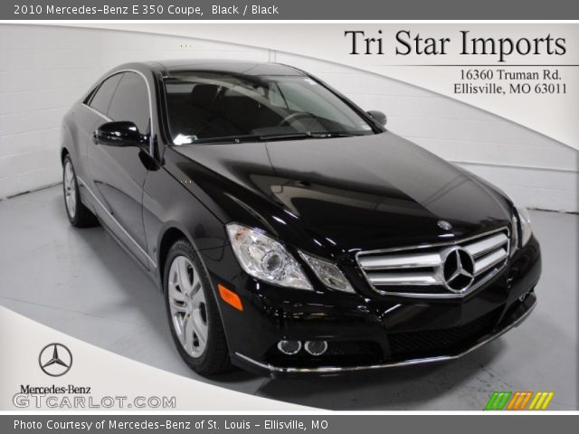 2010 Mercedes-Benz E 350 Coupe in Black