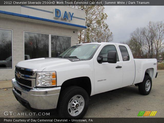 2012 Chevrolet Silverado 2500HD Work Truck Extended Cab 4x4 in Summit White