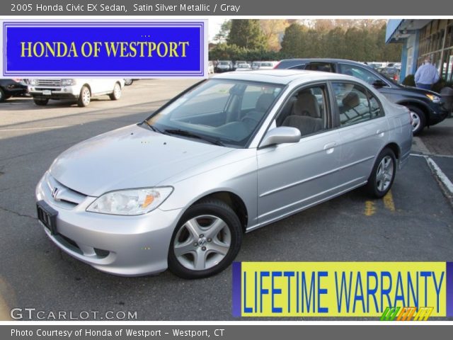 2005 Honda Civic EX Sedan in Satin Silver Metallic