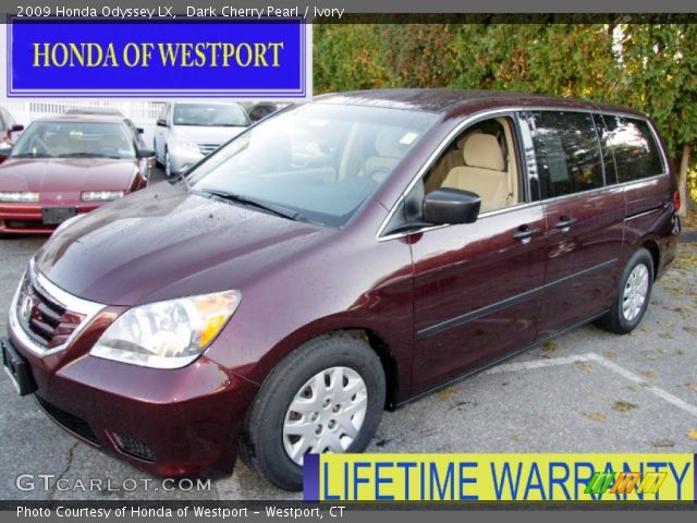 2009 Honda Odyssey LX in Dark Cherry Pearl