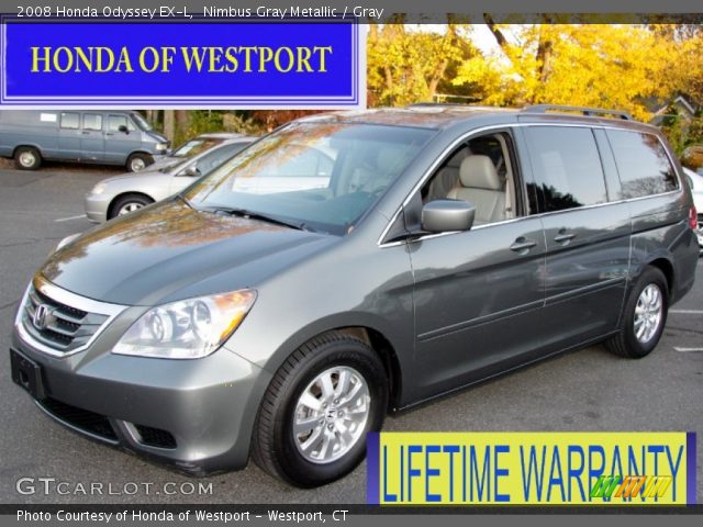2008 Honda Odyssey EX-L in Nimbus Gray Metallic