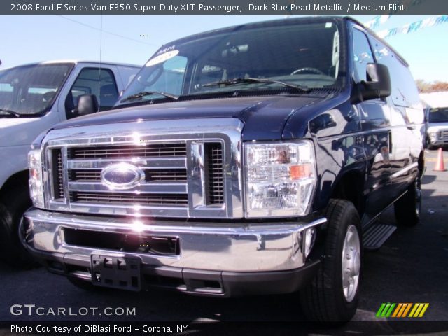 2008 Ford E Series Van E350 Super Duty XLT Passenger in Dark Blue Pearl Metallic