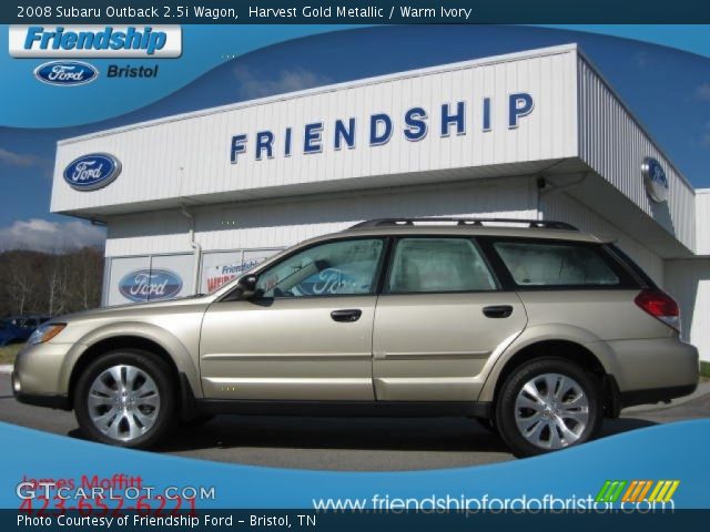 2008 Subaru Outback 2.5i Wagon in Harvest Gold Metallic