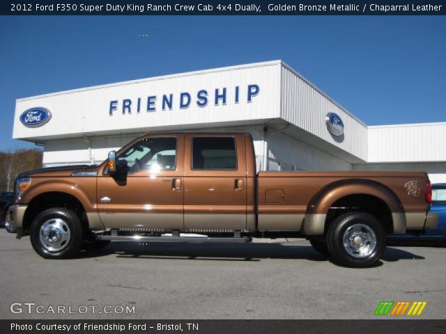 2012 Ford F350 Super Duty King Ranch Crew Cab 4x4 Dually in Golden Bronze Metallic