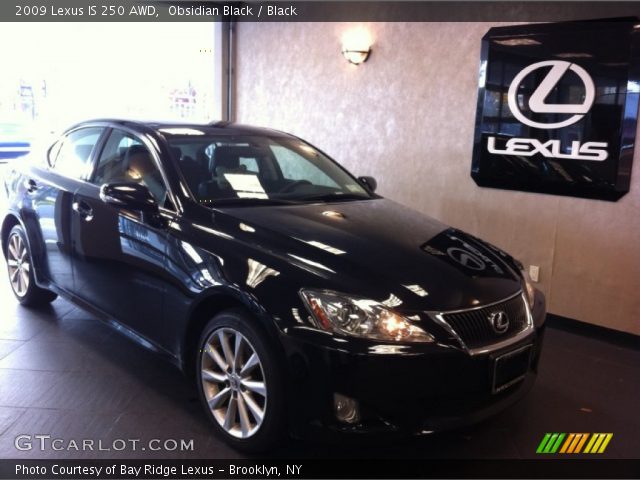 2009 Lexus IS 250 AWD in Obsidian Black