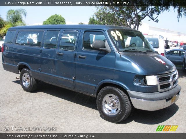 1999 Dodge Ram Van 3500 Passenger in Dark Spruce Metallic