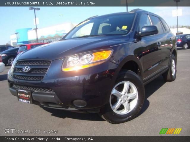 2008 Hyundai Santa Fe GLS in Deepwater Blue