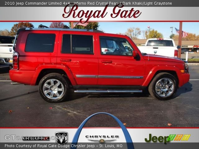 2010 Jeep Commander Limited 4x4 in Inferno Red Crystal Pearl