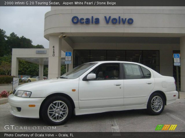 2000 Infiniti G 20 Touring Sedan in Aspen White Pearl
