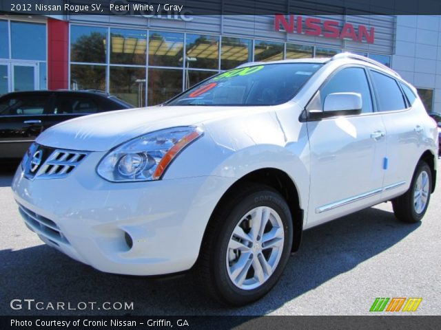 2012 Nissan Rogue SV in Pearl White