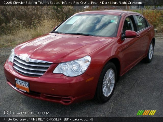 2008 Chrysler Sebring Touring Sedan in Inferno Red Crystal Pearl