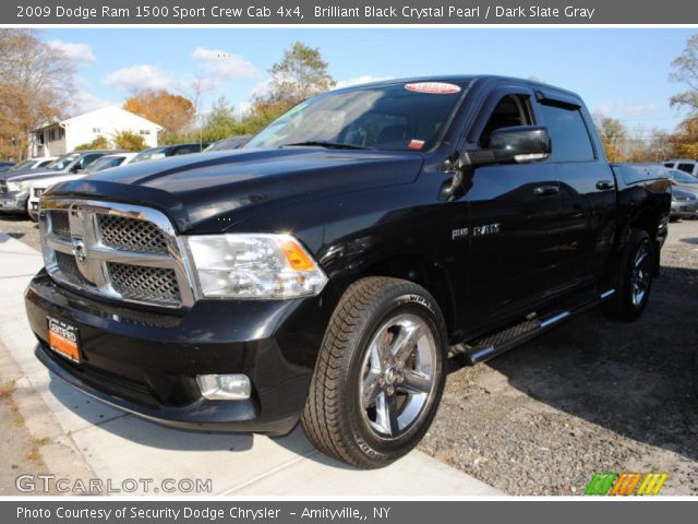 2009 Dodge Ram 1500 Sport Crew Cab 4x4 in Brilliant Black Crystal Pearl