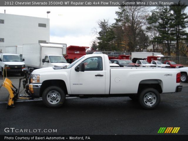 2012 Chevrolet Silverado 3500HD WT Regular Cab 4x4 Plow Truck in Summit White