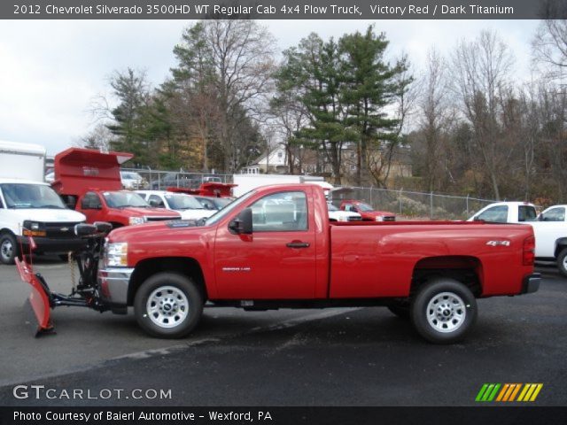 2012 Chevrolet Silverado 3500HD WT Regular Cab 4x4 Plow Truck in Victory Red