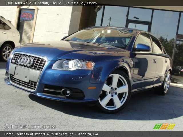 2006 Audi A4 2.0T Sedan in Liquid Blue Metallic