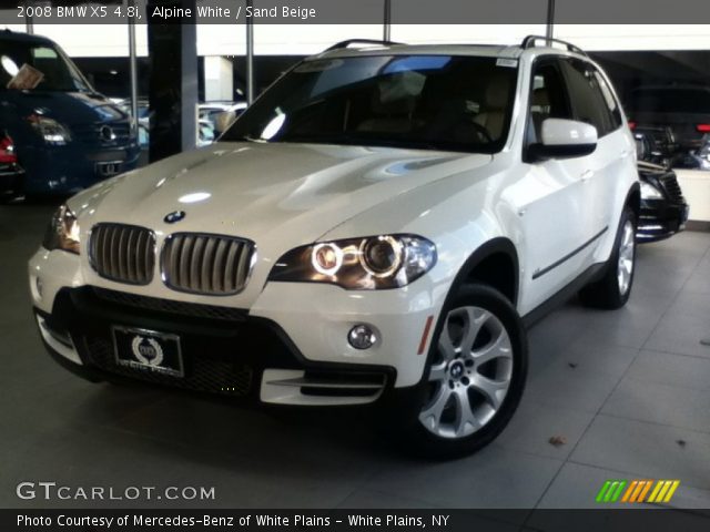 2008 BMW X5 4.8i in Alpine White