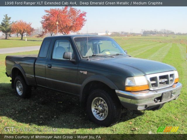 1998 Ford Ranger XLT Extended Cab 4x4 in Deep Emerald Green Metallic