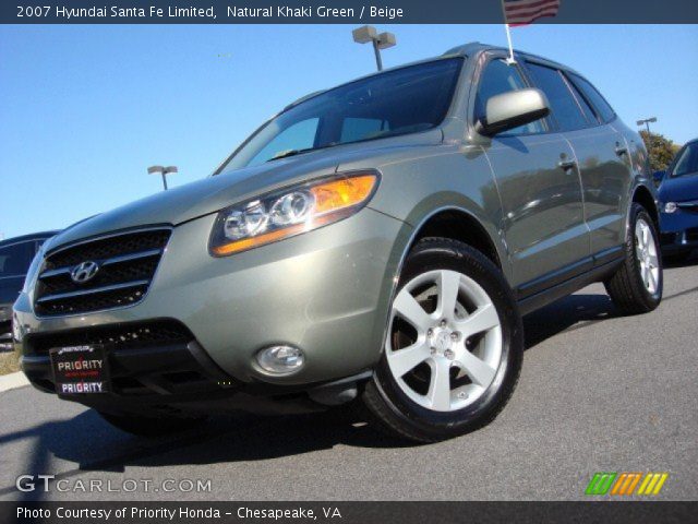 2007 Hyundai Santa Fe Limited in Natural Khaki Green